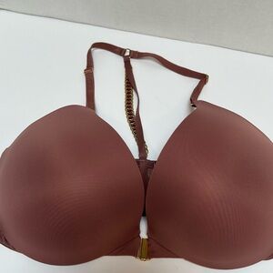 Victoria's Secret Very Sexy‎ Uplift Plunge Mauve Racerback Chain Bra 34DD